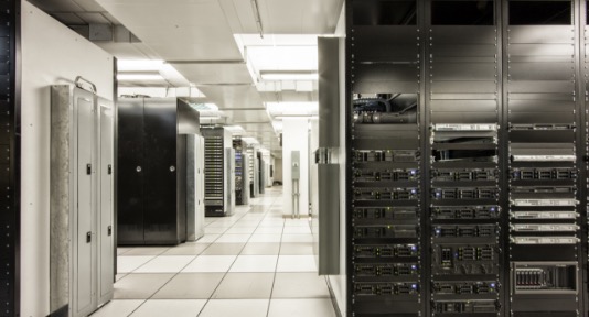 storage racks aligned in a computer server room 2022 03 04 02 34 52 utc